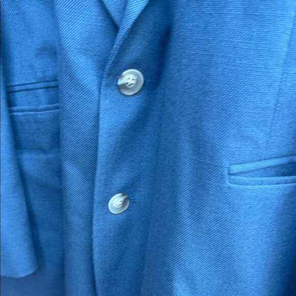 Haggar Clothing Co. Men’s Blue Blazer Sport Coat Size 46R - Picture 4 of 7